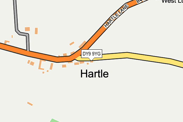 DY9 9YG map - OS OpenMap – Local (Ordnance Survey)