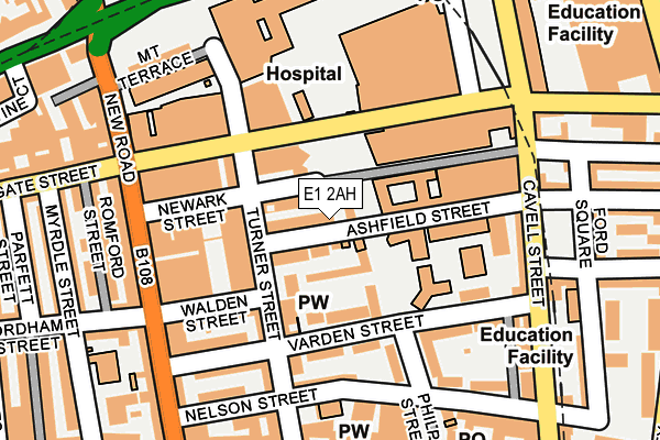 E1 2AH map - OS OpenMap – Local (Ordnance Survey) E1 2AH map - OS OpenMap – Local (Ordnance Survey)