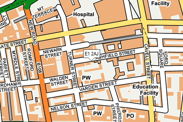 E1 2AJ map - OS OpenMap – Local (Ordnance Survey) E1 2AJ map - OS OpenMap – Local (Ordnance Survey)
