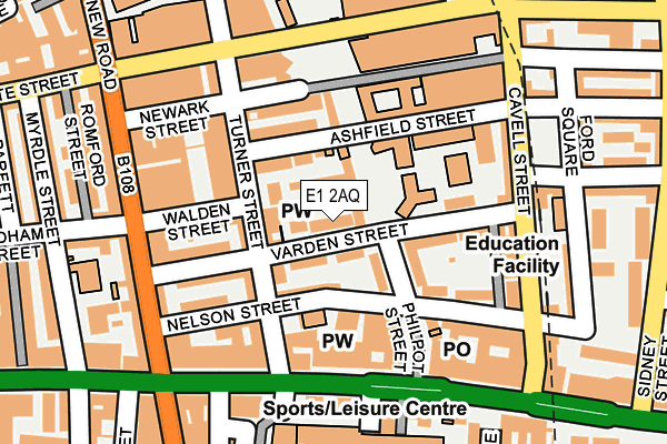 E1 2AQ map - OS OpenMap – Local (Ordnance Survey) E1 2AQ map - OS OpenMap – Local (Ordnance Survey)