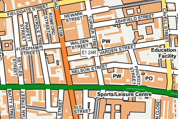 E1 2AR map - OS OpenMap – Local (Ordnance Survey) E1 2AR map - OS OpenMap – Local (Ordnance Survey)