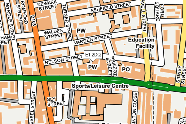 E1 2DQ map - OS OpenMap – Local (Ordnance Survey) E1 2DQ map - OS OpenMap – Local (Ordnance Survey)