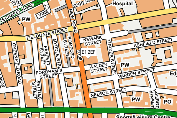 E1 2EF map - OS OpenMap – Local (Ordnance Survey) E1 2EF map - OS OpenMap – Local (Ordnance Survey)