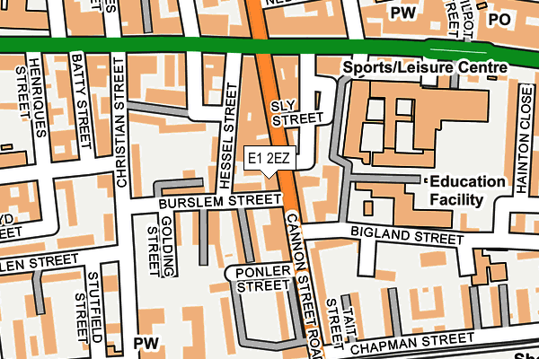E1 2EZ map - OS OpenMap – Local (Ordnance Survey) E1 2EZ map - OS OpenMap – Local (Ordnance Survey)