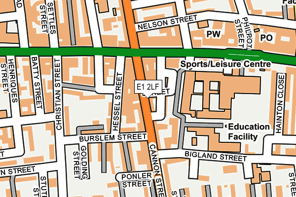 E1 2LF map - OS OpenMap – Local (Ordnance Survey) E1 2LF map - OS OpenMap – Local (Ordnance Survey)
