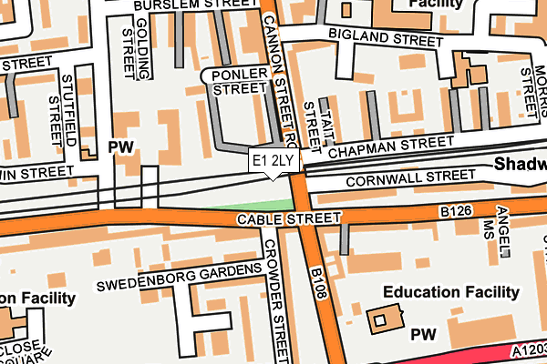 E1 2LY map - OS OpenMap – Local (Ordnance Survey) E1 2LY map - OS OpenMap – Local (Ordnance Survey)