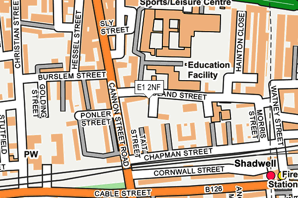 E1 2NF map - OS OpenMap – Local (Ordnance Survey) E1 2NF map - OS OpenMap – Local (Ordnance Survey)