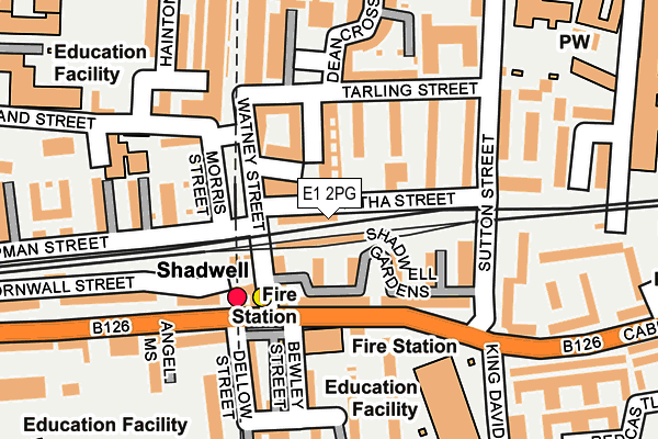 E1 2PG map - OS OpenMap – Local (Ordnance Survey) E1 2PG map - OS OpenMap – Local (Ordnance Survey)