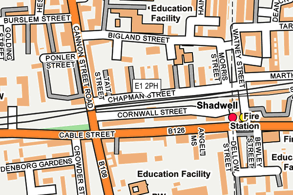 E1 2PH map - OS OpenMap – Local (Ordnance Survey) E1 2PH map - OS OpenMap – Local (Ordnance Survey)