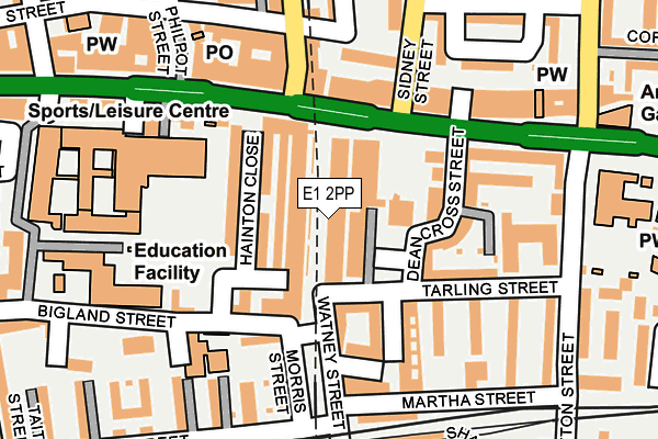 E1 2PP map - OS OpenMap – Local (Ordnance Survey) E1 2PP map - OS OpenMap – Local (Ordnance Survey)