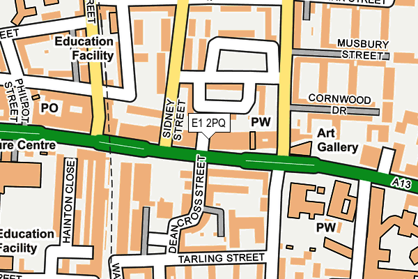 E1 2PQ map - OS OpenMap – Local (Ordnance Survey) E1 2PQ map - OS OpenMap – Local (Ordnance Survey)