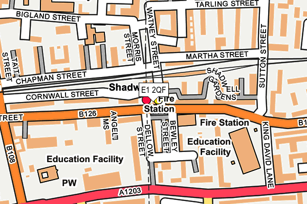 E1 2QF map - OS OpenMap – Local (Ordnance Survey) E1 2QF map - OS OpenMap – Local (Ordnance Survey)