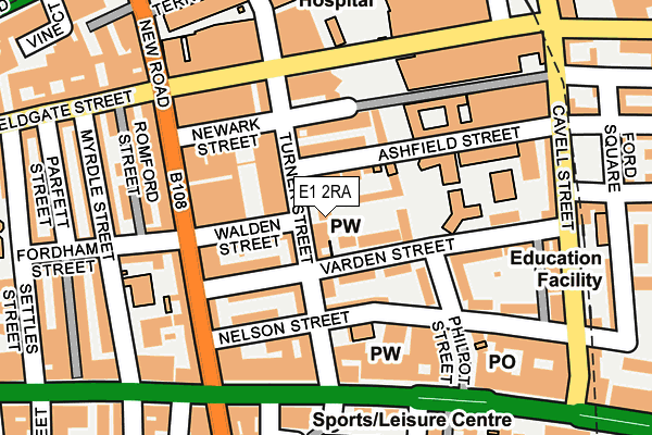 E1 2RA map - OS OpenMap – Local (Ordnance Survey) E1 2RA map - OS OpenMap – Local (Ordnance Survey)