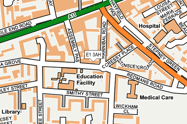 E1 3AH map - OS OpenMap – Local (Ordnance Survey) E1 3AH map - OS OpenMap – Local (Ordnance Survey)