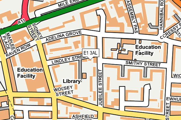 E1 3AL map - OS OpenMap – Local (Ordnance Survey) E1 3AL map - OS OpenMap – Local (Ordnance Survey)
