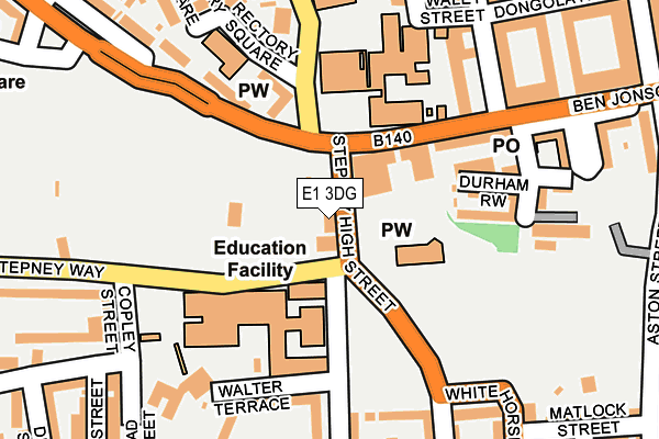 E1 3DG map - OS OpenMap – Local (Ordnance Survey) E1 3DG map - OS OpenMap – Local (Ordnance Survey)