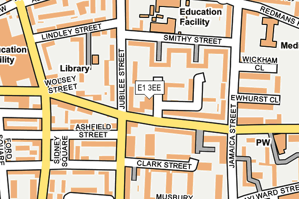 E1 3EE map - OS OpenMap – Local (Ordnance Survey) E1 3EE map - OS OpenMap – Local (Ordnance Survey)