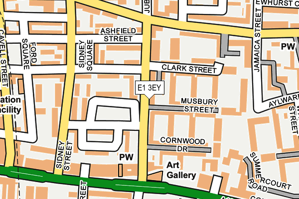 E1 3EY map - OS OpenMap – Local (Ordnance Survey) E1 3EY map - OS OpenMap – Local (Ordnance Survey)