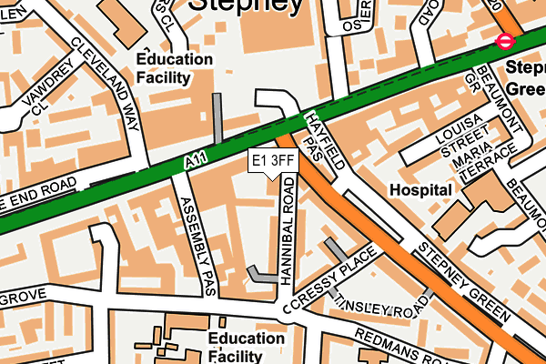 E1 3FF map - OS OpenMap – Local (Ordnance Survey) E1 3FF map - OS OpenMap – Local (Ordnance Survey)