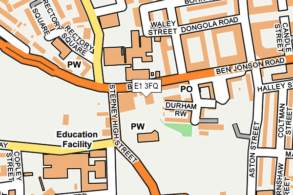E1 3FQ map - OS OpenMap – Local (Ordnance Survey) E1 3FQ map - OS OpenMap – Local (Ordnance Survey)