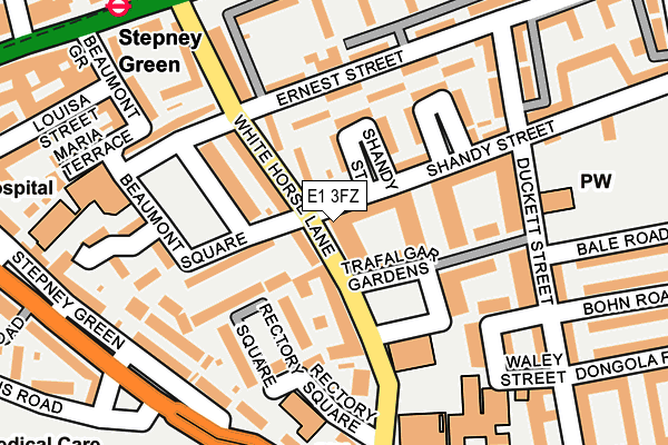 E1 3FZ map - OS OpenMap – Local (Ordnance Survey) E1 3FZ map - OS OpenMap – Local (Ordnance Survey)