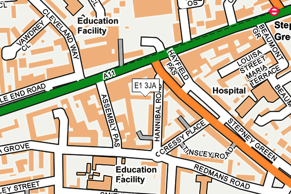 E1 3JA map - OS OpenMap – Local (Ordnance Survey) E1 3JA map - OS OpenMap – Local (Ordnance Survey)