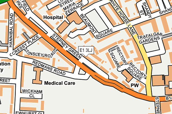 E1 3LJ map - OS OpenMap – Local (Ordnance Survey) E1 3LJ map - OS OpenMap – Local (Ordnance Survey)