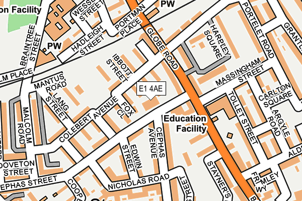 E1 4AE map - OS OpenMap – Local (Ordnance Survey) E1 4AE map - OS OpenMap – Local (Ordnance Survey)