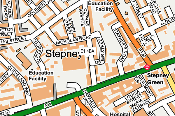 E1 4BA map - OS OpenMap – Local (Ordnance Survey) E1 4BA map - OS OpenMap – Local (Ordnance Survey)