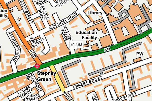 E1 4BJ map - OS OpenMap – Local (Ordnance Survey) E1 4BJ map - OS OpenMap – Local (Ordnance Survey)