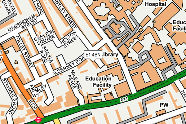 E1 4BN map - OS OpenMap – Local (Ordnance Survey) E1 4BN map - OS OpenMap – Local (Ordnance Survey)