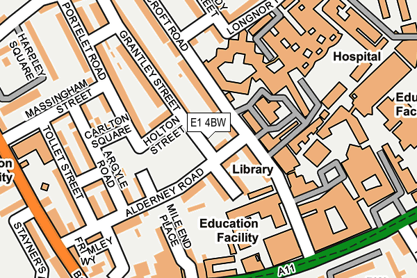 E1 4BW map - OS OpenMap – Local (Ordnance Survey) E1 4BW map - OS OpenMap – Local (Ordnance Survey)