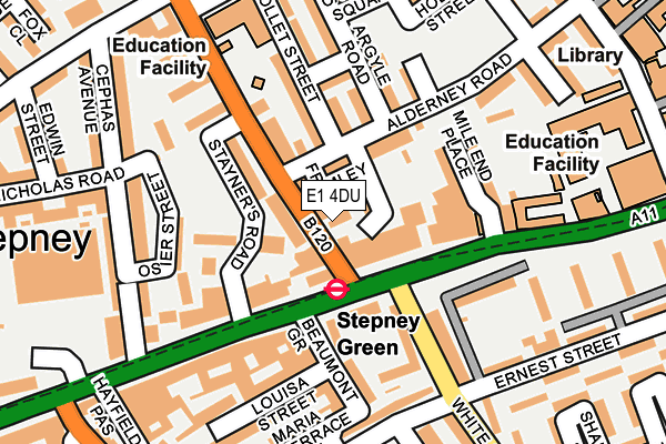 E1 4DU map - OS OpenMap – Local (Ordnance Survey) E1 4DU map - OS OpenMap – Local (Ordnance Survey)