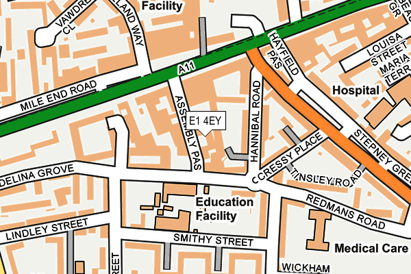 E1 4EY map - OS OpenMap – Local (Ordnance Survey) E1 4EY map - OS OpenMap – Local (Ordnance Survey)