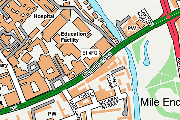 E1 4FQ map - OS OpenMap – Local (Ordnance Survey) E1 4FQ map - OS OpenMap – Local (Ordnance Survey)