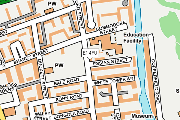 E1 4FU map - OS OpenMap – Local (Ordnance Survey) E1 4FU map - OS OpenMap – Local (Ordnance Survey)