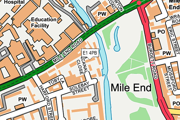 E1 4PB map - OS OpenMap – Local (Ordnance Survey) E1 4PB map - OS OpenMap – Local (Ordnance Survey)