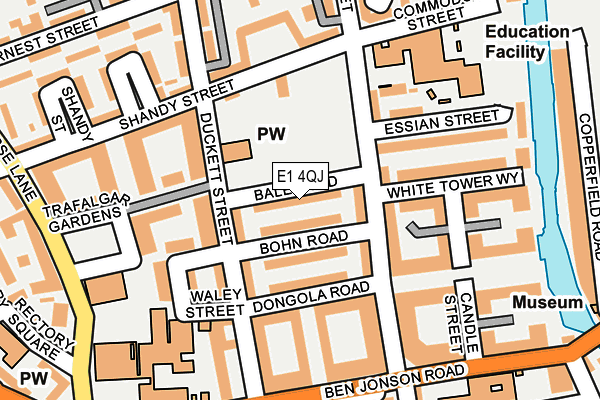 E1 4QJ map - OS OpenMap – Local (Ordnance Survey) E1 4QJ map - OS OpenMap – Local (Ordnance Survey)