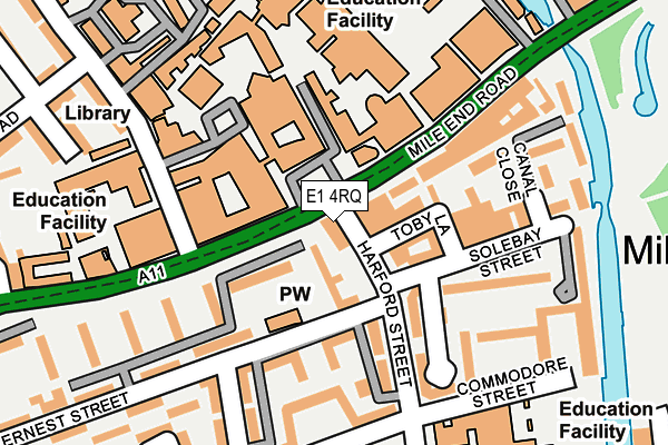 E1 4RQ map - OS OpenMap – Local (Ordnance Survey) E1 4RQ map - OS OpenMap – Local (Ordnance Survey)