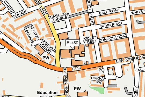 E1 4SD map - OS OpenMap – Local (Ordnance Survey) E1 4SD map - OS OpenMap – Local (Ordnance Survey)