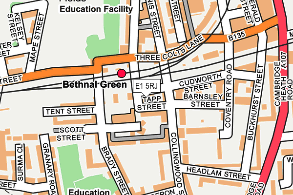 E1 5RJ map - OS OpenMap – Local (Ordnance Survey) E1 5RJ map - OS OpenMap – Local (Ordnance Survey)