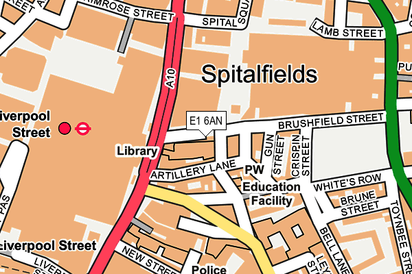 E1 6AN map - OS OpenMap – Local (Ordnance Survey) E1 6AN map - OS OpenMap – Local (Ordnance Survey)