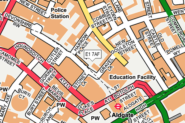 E1 7AF map - OS OpenMap – Local (Ordnance Survey) E1 7AF map - OS OpenMap – Local (Ordnance Survey)