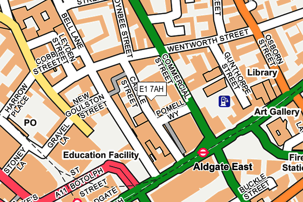 E1 7AH map - OS OpenMap – Local (Ordnance Survey) E1 7AH map - OS OpenMap – Local (Ordnance Survey)