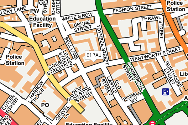 E1 7AU map - OS OpenMap – Local (Ordnance Survey) E1 7AU map - OS OpenMap – Local (Ordnance Survey)