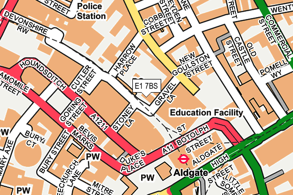E1 7BS map - OS OpenMap – Local (Ordnance Survey) E1 7BS map - OS OpenMap – Local (Ordnance Survey)