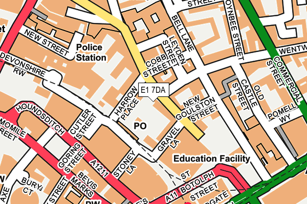 E1 7DA map - OS OpenMap – Local (Ordnance Survey) E1 7DA map - OS OpenMap – Local (Ordnance Survey)
