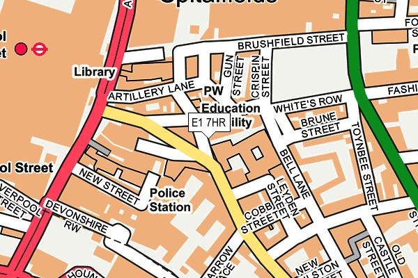 E1 7HR map - OS OpenMap – Local (Ordnance Survey) E1 7HR map - OS OpenMap – Local (Ordnance Survey)