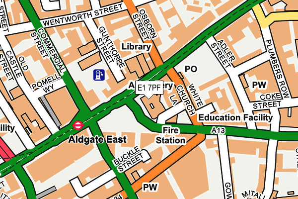 E1 7PF map - OS OpenMap – Local (Ordnance Survey) E1 7PF map - OS OpenMap – Local (Ordnance Survey)