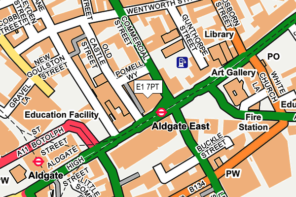 E1 7PT map - OS OpenMap – Local (Ordnance Survey) E1 7PT map - OS OpenMap – Local (Ordnance Survey)